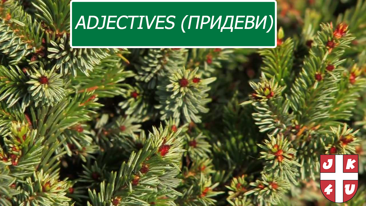 Adjectives (придеви)